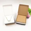 Back 50 set Jewelry Displays Paper Boxes for Pendant/Earring/Necklace Carrying Cases Wedding Jewelry Set Gift Packing Box 6*6*1cm