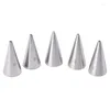 Baking Tools Highly Corrosion Resistand 5Pcs Round Fine Hole Icing Piping Nozzles Cream Tips Decorating Pastry