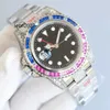 Watch Watch RLX لأعلى Designer Mens Diamond Watch 40mm 116759 CAL2836 حركة ميكانيكية تلقائية بالكامل 904L الصلب