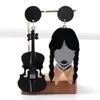 Brincos pendurados moda europeia criativa guitarra meninas encantos acrílico único instrumento musical para mulheres jóias