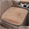 Car Seat Covers Ers Winter Thickened Cushion Hair Short Japanese P Wool Backless Er Drop Delivery Automobiles Motorcycles Interior Acc Otmnq