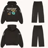 Trainingspakken voor heren, streetwear, Broken Planet Y2K-pak, herenhoodie, joggingbroek, tweedelige set, hiphop, cartoon bladerdeegprint, sweatshirtbroek