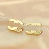 16style Classic Simple Style Letter Stud Earrings Designer Earring For Women High Quality Jewelry Accessory Gifts S925 Silver Needle