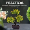Decorative Flowers Fake Trees Artificial Potted Plant Office Mini Flower Bouquet House Plants Indoors Live Plastic Adornments