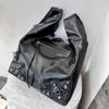 Le-Cag hobo Bucket Bag Arena Leather Designer Hardware Handbag Removable Mirror quality Crossbody Shoulder Motorcycle Bag 240215