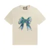 T-shirt Plus da uomo Polo Girocollo ricamato e stampato abbigliamento estivo in stile polare con t-shirt da strada in puro cotone 56r2