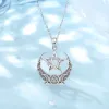 Hängen Eudora 925 Sterling Silver Witch Pentagram Necklace For Man Women Celtic Knot Triple Moon Goddess Witchcraft Pendant Wicca Gift