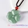 Hängen Green Burmese Jadeite Pendant Burma Jade Necklace Amulet Natural Real Fine Jewelry Carved Gemstone Charm Designer Emerald