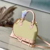 9A Bolso de diseñador Bolsos de calidad Contador Crowhide Lady Totes de hombro 23,5 cm Monedero de concha de imitación alta