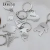 Collane DOREMI Incisione personalizzata in acciaio inossidabile Personalizza il tuo animale domestico Collana con foto Cane Gatto personalizzato Portachiavi Immagine Regalo di memoria di compleanno