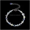 Charm Bracelets Iridescence Rainbow Diamond Bracelet Crystal Charm Bracelets Women Fashion Jewelry Gift Will And Drop Delivery Jewelr Dhfnh