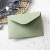 Gift Wrap 20pcs/lot Envelope For Invitations 16x12cm Postcards Giftbox Message 300g Green Paper Wedding Business Storage Bag Supplies