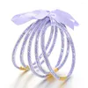 Bangle Amorcome Fashion 5pcs/set Shiny Glitter Sequins Filled Bracelet For Women Buddhist Rush Temple Bracelets Pray Jewelry
