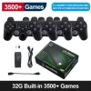 Spelare Videospelkonsoler Byggt 10000 Retro Games Stick 2.4G Wireless Controller Mini Family 4K TV Video Gamestick For Kid