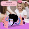 Display Haltbarer Acryl -Stirnbandhalter Organizer Pink Crown Juwelry Display Ständer Haarband Hair Hoop Display Stand für Mädchen Frauen