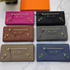 Flerfärgade plånböcker Designer Unisex Purses olika stilar Clutch Bag Coin Check Hand Wallet Söta mönster Notecase väskor