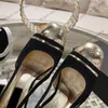 Kvinnliga chunky klackar 5 cm/8 cm sandaler glider på slingbacks klänning sko damer svart naken fritid sko bröllopssko för fest som en gåvor fyrkantig tår lyxig casual sko