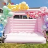 4,5 x 4,5 m (15 x 15 stóp) z Blower Pastel Pink Inflatible Wedding Bouncer House Komercyjny nadmuchiwany zamek na imprezę