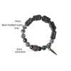 Bracelets Black Rutilated Quartz Bracelet Crystals Dainty Cristais Ebony Health Unissex Jóias exclusivas Encanto Item de atacado de pulseira personalizada