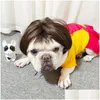 Psa odzieżowe peruki cosplay rekwizyty śmieszne psy koty krzyżowe kostiumy HAP HAT AKCESORIA DO HALLOOWEN Świąteczne zwierzęta domowe Dr Dh891