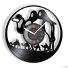 Wall Clocks Camelcade Clock Desert Animals Camels Record African Lined Up Art Home Decor Drop Delivery Garden Dhgpd