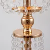 50cm/120cm) Pedestal de cilindro redondo de metal dourado Suportes de flores de cristal para flores Peças centrais de mesa de casamento Peças centrais de pilar de casamento para decoração