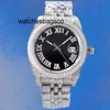 Mense Watch Clean Diamond Mens Fashion Watch Automatisk Moissanite Designer Storlek 41mm 904L Rostfritt stål Armband Sapphire Glass Waterproof