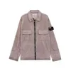 Herrenjacken Designer Stones Island Jacke Abzeichen Reißverschluss Lässiger Stones Island Pullover Mesh Metallmantel Oxford Atmungsaktiv Tragbar Grapestone