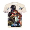 T-shirts pour hommes 2024 Mode 3D Imprimer Grand Theft Auto Game Gta 5 Chemise imprimée Hommes Femmes Enfants T-shirt à manches courtes Boy Girl Tops