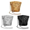 Skolväskor Kvinnor Prom Bucket Bag Handväska Ladies Wedding Party Evening Shooulder Crossbody Clutch Banque Purse