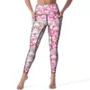 Pantaloni attivi Leggings Wild Tiger Yellow Lotus Pond Push Up Yoga Estetico Legging elastico Donna Design Fitness Palestra Sport