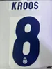 #8 KROOS NAAMSET AFDRUKKEN Voetbalpatch-badge