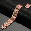 Armband 3x styrka koppararmband för män ren kopparmagnetisk armband med 3 rad neodym magneter justerbara längd gåvor för män