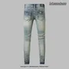 Amr high-end modemärke mens jeans street hiphop jeans stretch smala passform jeans mens jeans designer jeans pantalones dropp jeans mager jeans