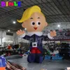 groothandel groothandel 8mH (26ft) met blower gigantische buitendecoratie opblaasbare elfjongen met led-verlichting, opblaasbare cartoon karakter voor kerstvakantie-evenementen