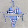 Designer classiques lettres contrastées de bikini femmes luxueuses maillots de bain sexy de plage à deux pièces