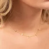 Kolyeler Roxi 925 Sterling Gümüş Geometrik Mikro Kakma Zirkon Zinciri Boyun 18K Altın Kaplama Kadınlar İçin Yığınlı Kolye COLLIER ARGENT 925