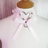 Collane Collana girocollo con fiocco in nastro con fiocco a cuore grande realizzata a mano con collane elastiche sexy Lolita