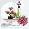 Decorative Flowers Fake Trees Artificial Potted Plant Office Mini Flower Bouquet House Plants Indoors Live Plastic Adornments