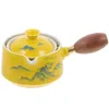 Juegos de vajilla Tetera de té Tetera de cerámica Mango lateral Teaware Rotación de 360 ​​grados Teteras de elaboración sueltas Viajes