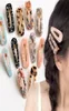 Women Girl Vintage Leopard Resin Hair Clips Duckbill Snap Clip Tortoise Shell Slide Barrette Hairpin Hair Accessories Girls Party 5281204