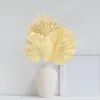 Dekoracyjne kwiaty symulowane liście plastikowe dekoracje roślin symulacja liści Złote ozdobne sztuczne sztuczne