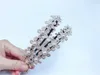 Hair Accessories 10pcs Fashion Royal Crochet Floral Sticks Pearl Flower Hairbands Hard Headbands Princess Headwear Girls