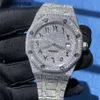 Audemar Piquet mixte or Rose montre-bracelet Sier diamant chiffres romains luxe hommes glaçage cubique zircone montre avec