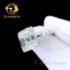 High End Jewlery High Quality Emerald Cut Moissanites Diamond Wedding Rings 10k Solid White Gold Engagement Ring