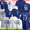 Shohei Ohtani Mookie Betts Freddie Freeman 4XL Baseball Jersey Clayton Kershaw Yoshinobu Yamamoto JD Martinez Mike Will Max Muncy Enrique Hernandez Buehler