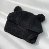 Berety naśladowanie jagnięce wełna urocze niedźwiedzie Uszy Bombowce dla kobiet jesień i zima podróż na świeżym powietrzu Koreańska moda ciepła męska czapka męska