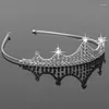 Accessori per capelli Matrimonio Nuziale Damigella d'onore Tiara Corona Fascia Regalo di Natale Ragazze Strass di cristallo Gioielli per feste 200 pezzi / lotto