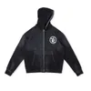 مصمم للرجال Hellstar Mens zipper Hoodie عالية الجودة الرياضة الموضة الشارع High Street Pike شعار المطرز لمجموعة ملابس رياضية Harajuku عشاق الملابس السميكة