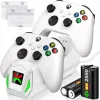 Chargeurs Chargeur de contrôleur pour Xbox One X/S avec 2 Batteries de 2550 mAh Station de charge rapide pour manette de jeu Xbox série X/Xbox série S